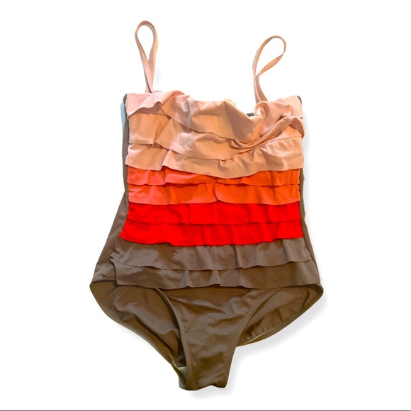 Women’s Ruffled Swimsuit - Picture 2 of 3